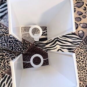 White 1/2 Square Lamp Shades